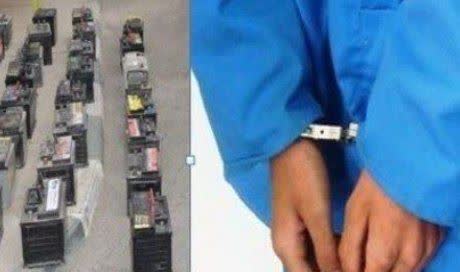 دستگیری سارق باطری خودرو در اراک